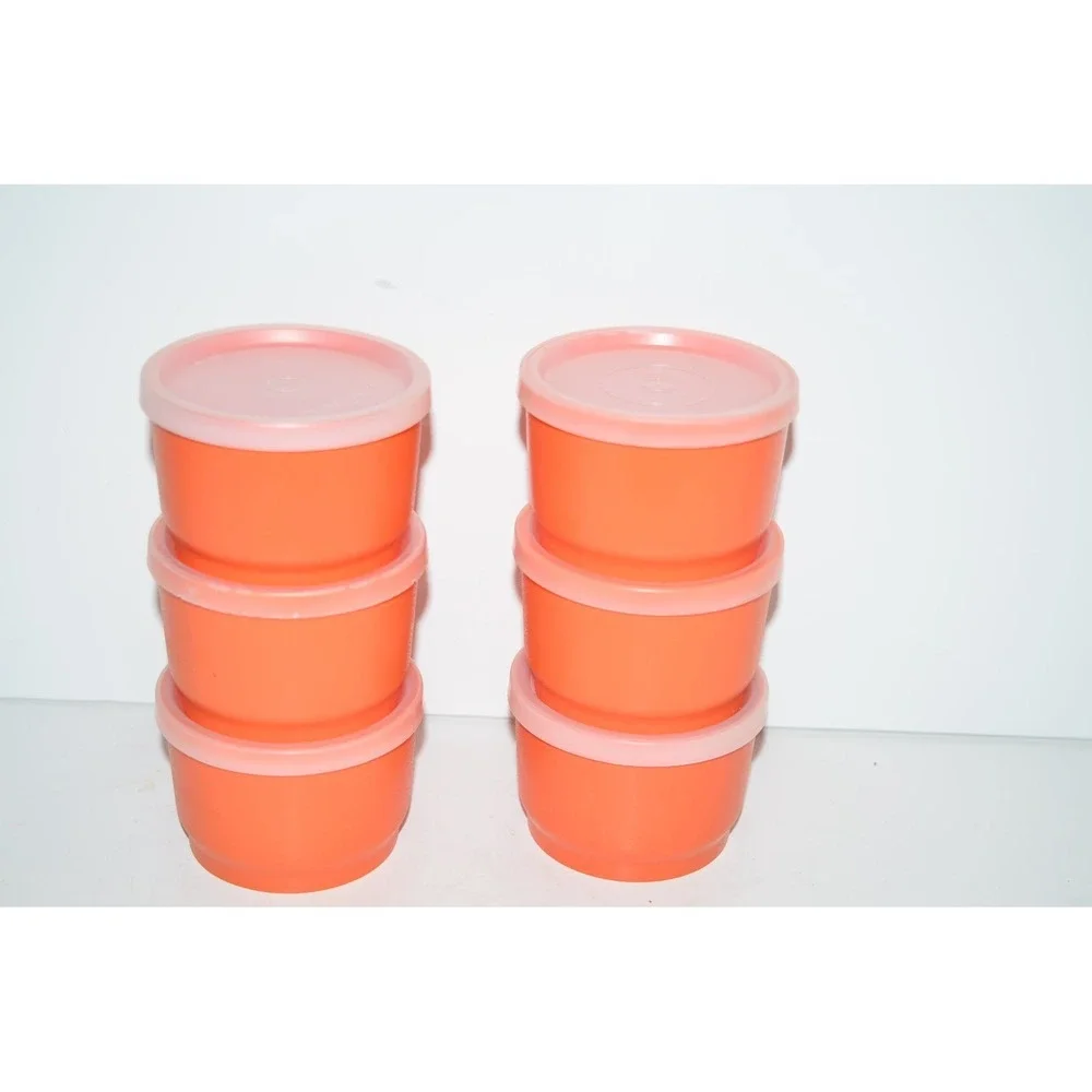 6pc Orange Tupperware 2